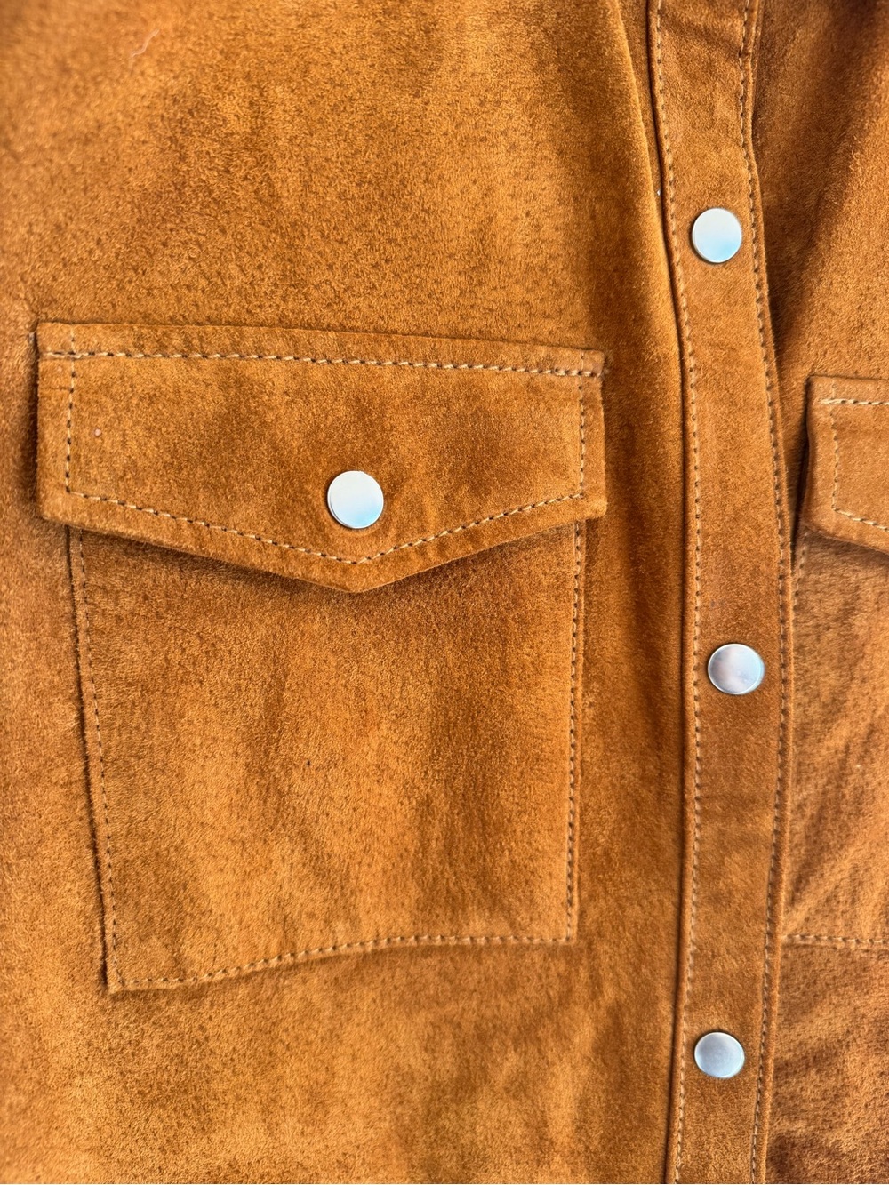 Forever 21 Suede Shirt Jacket in Rust Brown - Picture 2 of 9